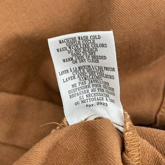 Z SUPPLY Noah Cargo Pants Size Extra Large Chestnut Cropped NWT Cotton Stretch - Picture 16 of 16